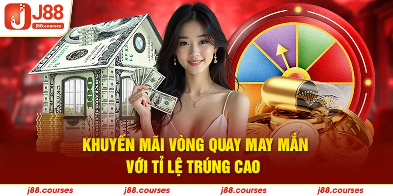 Khuyến mãi vòng quay may mắn với tỉ lệ trúng cao